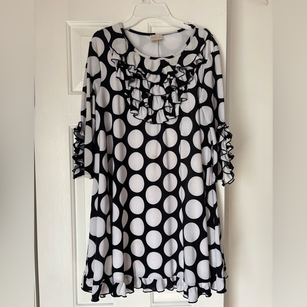 Zadie B’s Black and White Polka Dot Top